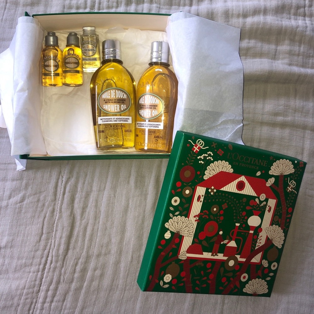 5 PCs L’Occitane shower oil and supple skin oil